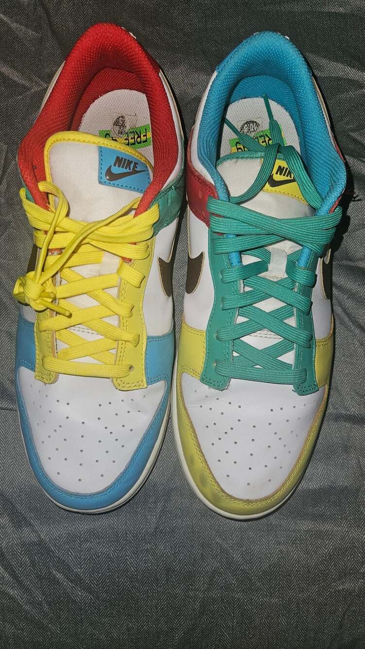 Nike Dunk Low SE Free 99 Multicolor White DH0952-100 Size Men's Size